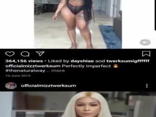 Mizztwerksum instagram twerk קומפילציה, מבוגר וידאו df | xhamster