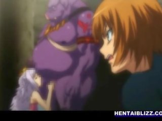 Princess hentai hot fucked wetpussy by monster and cumshot