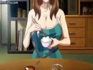 Anime milf met groot tieten krijgt laid