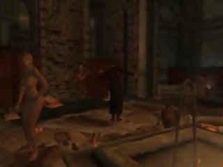 Sexlab Defeat at Enderal Bath House, Free sex movie d0